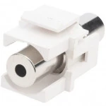 Модуль Hyperline Модуль формата Keystone Jack с проходным адаптером TRS 3.5 мм KJ1-TRS-D3.5-WH