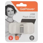 USB флешка (Flash) GoPower MINI 16GB 00-00027357 16 ГБ