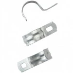 Аксессуар для кабельных сетей WRline Скоба металлическая однолапковая СМО оцинкованная 16-17 мм (100шт) WR-CMO-16-17
