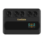 Источник бесперебойного питания ExeGate NEO Smart BU-800.LCD.AVR.5SH EX295685RUS 800 ВА, 480 Вт