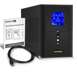 Источник бесперебойного питания ExeGate SineTower SN-1000.LCD.AVR.2SH.1C13.USB EX295981RUS 1000 ВА, 800 Вт