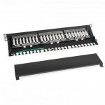 Патч-панель Cabeus Патч-панель Cabeus PL-24-Cat.6a-SH-Dual IDC 24 порта, Cat. 6a