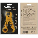 Инструмент для монтажа СКС WRline Стриппер многофункциональный для зачистки и обрезки витой пары и плоского телефонного кабеля WR-ST352