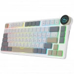 Клавиатура Royal Kludge N80 Pearly Dawn (Red Switch) 6977576550663 Беспроводная, Bluetooth
