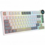 Клавиатура Royal Kludge N80 Pearly Dawn (Red Switch) 6977576550663 Беспроводная, Bluetooth