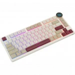 Клавиатура Royal Kludge N80 Rosy Clouds (Brown Switch) 6977576550687 Беспроводная, Bluetooth