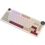 Клавиатура Royal Kludge N80 Rosy Clouds (Red Switch) 6977576550694 Беспроводная, Bluetooth