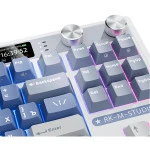 Клавиатура Royal Kludge M87 Ocean Blue (Beige Switch) 6977576550786 Беспроводная, Bluetooth