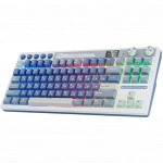 Клавиатура Royal Kludge M87 Ocean Blue (Beige Switch) 6977576550786 Беспроводная, Bluetooth