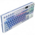 Клавиатура Royal Kludge M87 Ocean Blue (Beige Switch) 6977576550786 Беспроводная, Bluetooth