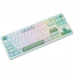 Клавиатура Royal Kludge R87 Pro Sky Cyan (Brown Switch) 6977576550717 Проводная, USB