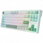 Клавиатура Royal Kludge R87 Pro Sky Cyan (Brown Switch) 6977576550717 Проводная, USB