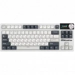 Клавиатура Royal Kludge S85 White Night (Beige Switch) 6977576550816 Беспроводная, Bluetooth
