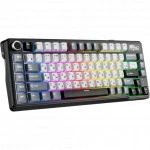 Клавиатура Royal Kludge L75 Knight Black (Beige Switch) 6935280827082 Беспроводная, Bluetooth