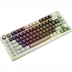 Клавиатура Royal Kludge L75 Mokko Grey (Beige Switch) 6935280827068 Беспроводная, Bluetooth