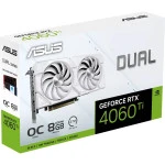 Видеокарта Asus GeForce RTX 4060 Ti ASUS EVO White OC 8GB DUAL-RTX4060TI-O8G-EVO-WHITE 8 ГБ
