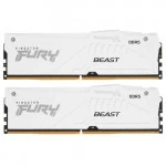 ОЗУ Kingston Fury Beast AMD RGB White KF552C36BWEAK2-64 DIMM, DDR5, 64 Гб (2 х 32 Гб), 5200 МГц
