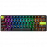 Клавиатура Royal Kludge C61 Black Green (Mint Switch) 6935280827976 Проводная, USB