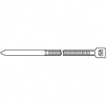 Инструмент для монтажа СКС Hyperline Стяжка нейлоновая неоткрывающаяся безгалогенная (halogen free) 100x2.5 мм полиамид 6.6 -40°C - +85°C (100 шт) GT-100MC