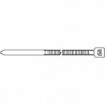 Инструмент для монтажа СКС Hyperline Стяжка нейлоновая неоткрывающаяся безгалогенная (halogen free) 200x3.6 мм полиамид 6.6 -40°C - +85°C белая (100 шт) GT-200IC