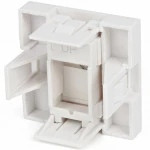 Кабельный канал Hyperline Вставка 45x45 (аналог Mosaic) для 1 модуля формата Keystone Jack, со шторкой SIP2-1K-M45-45