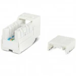 Модуль Hyperline Модуль Keystone Jack RJ-45(8P8C) категория 5e KJNE-8P8C-C5e-90-WH