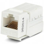 Модуль Hyperline Модуль Keystone Jack RJ-45(8P8C) категория 5e KJNE-8P8C-C5e-90-WH