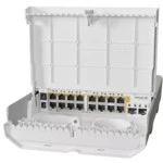 Коммутатор Mikrotik 318-16P-2S+OUT CRS318-16P-2S+OUT 1000 Base-TX (1000 мбит/с), 2 SFP порта