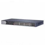 Коммутатор Hikvision DS-3E0528HP-E 1000 Base-TX (1000 мбит/с), 2 SFP порта