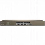 Коммутатор TENDA F1218P-16-250W 1000 Base-TX (1000 мбит/с), 1 SFP порт