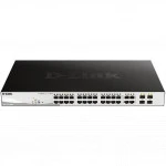 Коммутатор D-link DGS-1210-28MP/F3A 1000 Base-T (1000 мбит/с), 4 SFP порта