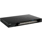 Коммутатор D-link DGS-1520-28MP/A1A 1000 Base-T (1000 мбит/с), 8 SFP портов