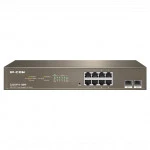 Коммутатор TENDA G3310P-8-150W 1000 Base-TX (1000 мбит/с), 2 SFP порта