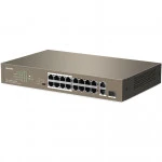 Коммутатор TENDA TEF1118P-16-150W 1000 Base-TX (1000 мбит/с), 1 SFP порт