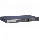 Коммутатор Hikvision DS-3E0318P-E(C) 100 Base-TX (100 мбит/с), 2 SFP порта