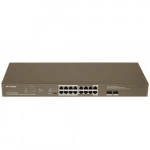 Коммутатор IP-COM G1118P G1118P-16-250W 1000 Base-T (1000 мбит/с), 2 SFP порта