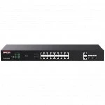 Коммутатор IP-COM G1120P-16-150W 1000 Base-T (1000 мбит/с), 2 SFP порта