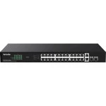 Коммутатор TENDA TEG1128P-24-250W 1000 Base-T (1000 мбит/с), 2 SFP порта