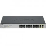 Коммутатор D-link DGS-1026P/A1A 1000 Base-T (1000 мбит/с), 2 SFP порта
