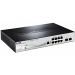 Коммутатор D-link DGS-1210-10P/ME/A1A 1000 Base-TX (1000 мбит/с), 2 SFP порта