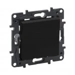 Legrand Переключатель одноклавишный Niloe Step 10А авт.клеммы Чёрный 863506