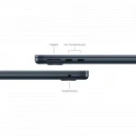 Ноутбук Apple MacBook Air 13 M3 Midnight MC8K4LL/A 13.6 ", WQXGA 2560x1664 (16:10), M3 series, 16 Гб