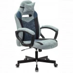 Компьютерный стул Бюрократ VIKING 6 KNIGHT Fabric серый/голубой Z-VIKING-6-KNIGHT-GR/BL