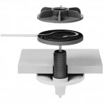 Опция для Видеоконференций Logitech Mic Pod Pendant Mount Off White 952-000123
