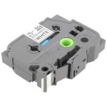 Расходный материал Brother Плёнка повышенной адгезии для наклеек Brother TZES-241 чёрный шрифт на белой основе, 18мм*8м TZES241