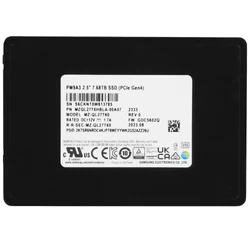 Серверный жесткий диск Samsung MZQL27T6HBLA-00A07 SSD, 2,5 SFF, 7.68 ТБ, NVMe