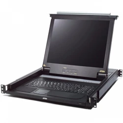 KVM-переключатель ATEN SINGLE RAIL DVI LCD FULL HD CONSOLE 17INCH CL6700MW-ATA-RG