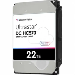 Серверный жесткий диск Western Digital 22Tb SAS WD Ultrastar DC HC570 0F48052 HDD, 3,5 LFF, 22 ТБ, SAS