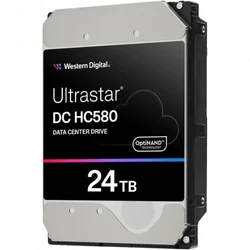 Серверный жесткий диск Western Digital 24Tb SATA-III WD Ultrastar DC HC580 WUH722424ALE6L4 HDD, 3,5 LFF, 24 ТБ, SATA