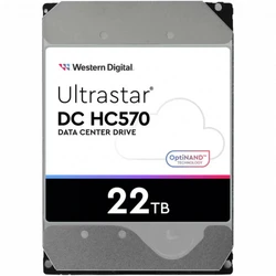 Серверный жесткий диск Western Digital 22Tb SATA-III WD Ultrastar DC HC570 WUH722222ALE604_0F48159 HDD, 3,5 LFF, 22 ТБ, SATA